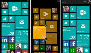 Windows Phone, une interface différente. 